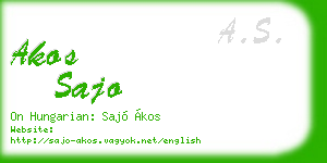 akos sajo business card